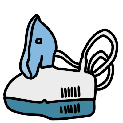 a nebulizer mask and battery.